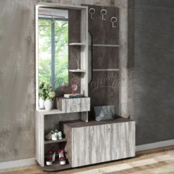 Mobile ingresso moderno rovere grigio IU11