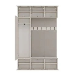 Mobile ingresso moderno 150x238 con scarpiera beige cashmere MIT10