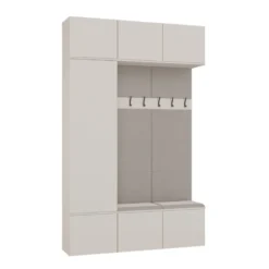 Mobile ingresso moderno 150x238 con scarpiera beige cashmere MIT10