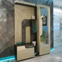 Mobile ingresso rovere naturale e grigio scuro IU25