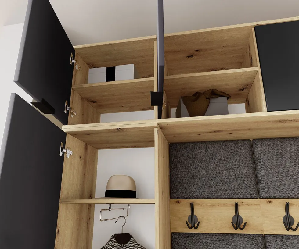 Mobile ingresso 180x231cm moderno con specchi II17