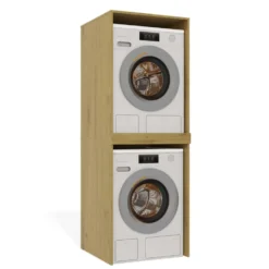 Mobile lavatrice e asciugatrice 64x180 cm in rovere MLT3