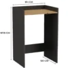Mobile lavatrice 64x97,5 cm con ripiano rovere e antracite MLT1