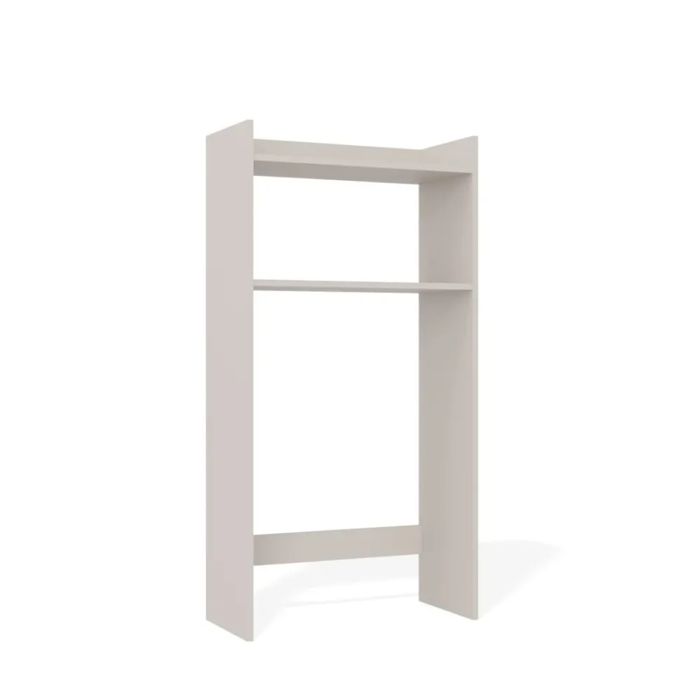 Mobile lavatrice 64x126 cm con 2 ripiani cashmere MLT6
