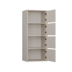 Mobile multiuso 50x119 cm con 4 ante tip-on beige cashmere MMT1