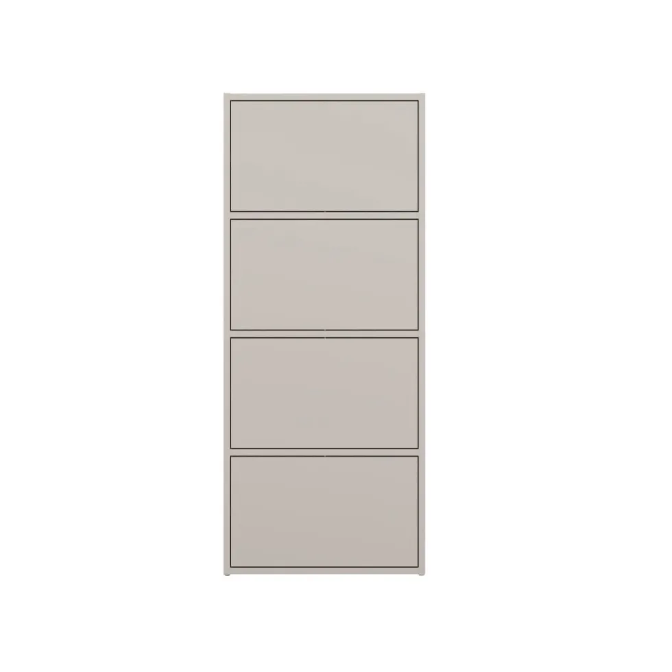 Mobile multiuso 50x119 cm con 4 ante tip-on beige cashmere MMT1