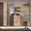 Mobile per ingresso moderno rovere e nero 230x202 IP31