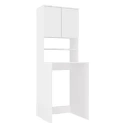 Mobile per lavatrice 64x180 cm con 2 ante e mensola bianco opaco MLT2
