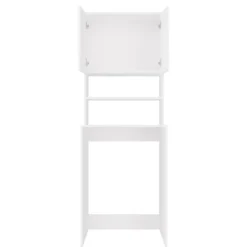 Mobile per lavatrice 64x180 cm con 2 ante e mensola bianco opaco MLT2