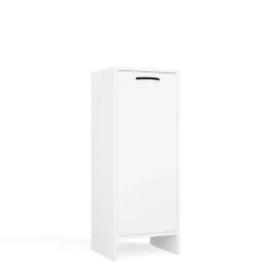 Mobile portabiancheria 35x90 cm con anta a ribalta bianco opaco MBT4
