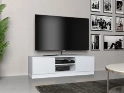 Mobile porta tv moderno 120 cm bianco PTVT1