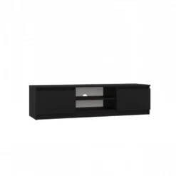 Mobile porta tv moderno 140 cm nero PTVT2