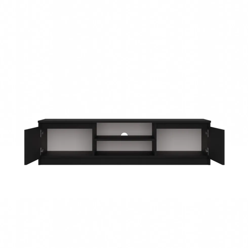 Mobile porta tv moderno 140 cm nero PTVT2
