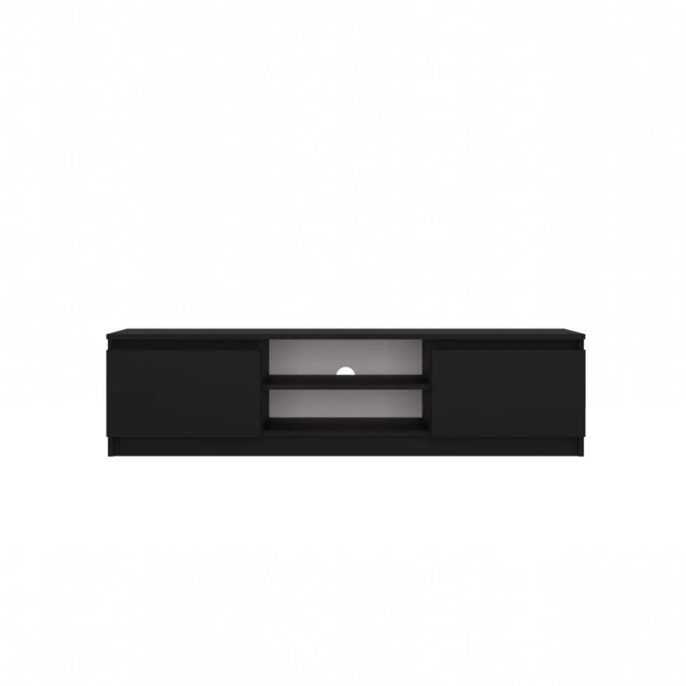 Mobile porta tv moderno 120 cm nero PTVT1