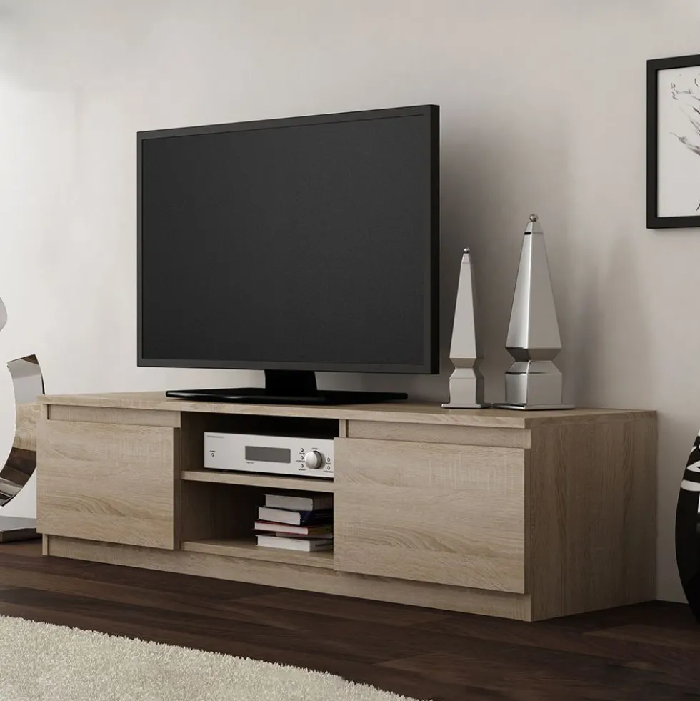 Mobile porta tv moderno 140 cm rovere chiaro PTVT2
