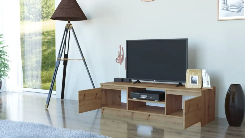 Mobile porta tv moderno 120 cm rovere PTVT1