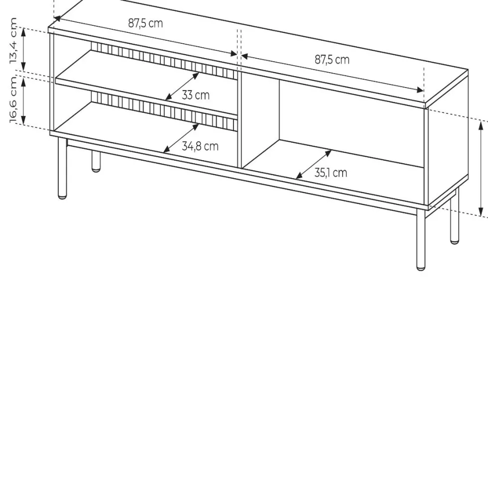 Mobile porta tv moderno con luce LED 180x55cm nero e rovere PTLK9
