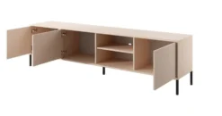Mobile porta tv moderno con luce LED 203x53cm beige PTVLK4