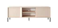 Mobile porta tv moderno con luce LED 153x53cm beige PTVLK5