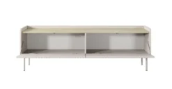 Mobile porta tv moderno 153X50cm beige e rovere chiaro PTVLK12