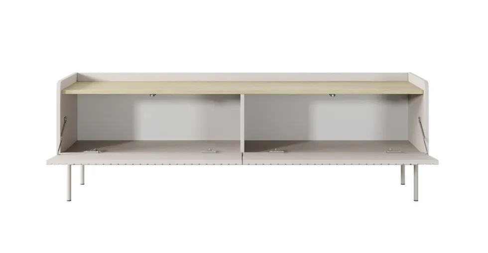 Mobile porta tv moderno 153X50cm beige e rovere chiaro PTVLK12