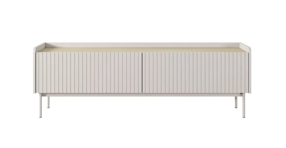 Mobile porta tv moderno 153X50cm beige e rovere chiaro PTVLK12