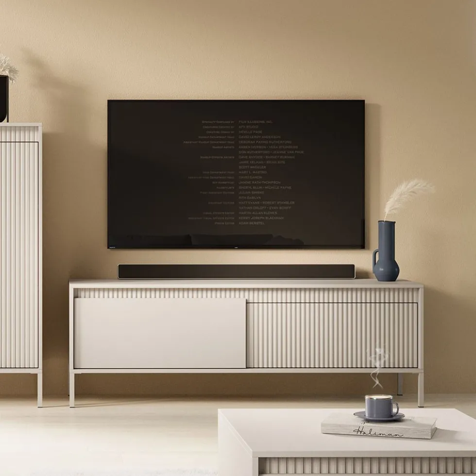 Mobile porta tv moderno 153x53cm beige PTVLK24