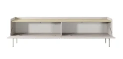Mobile porta tv moderno 181X50cm beige e rovere chiaro PTVLK13