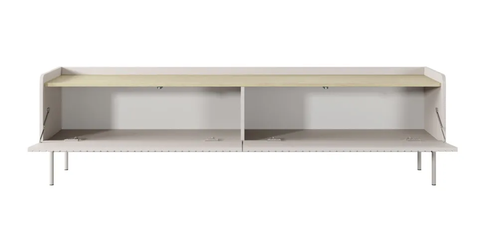 Mobile porta tv moderno 181X50cm beige e rovere chiaro PTVLK13