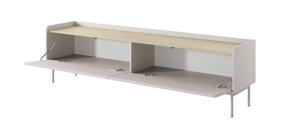 Mobile porta tv moderno 181X50cm beige e rovere chiaro PTVLK13