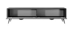 Mobile porta tv moderno 200X51cm nero PTVLK10