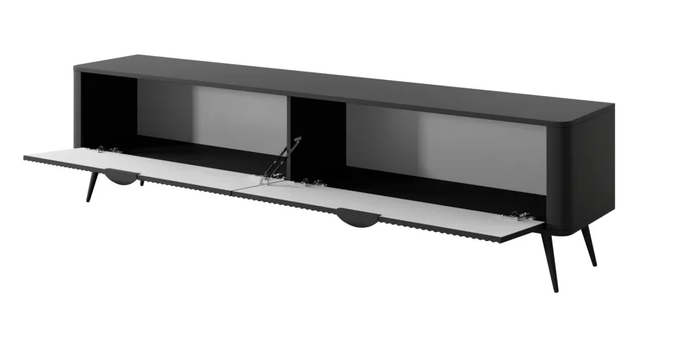 Mobile porta tv moderno 200X51cm nero PTVLK10
