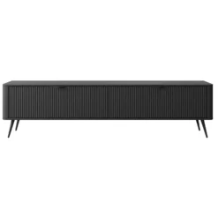 Mobile porta tv moderno 200X51cm nero PTVLK10
