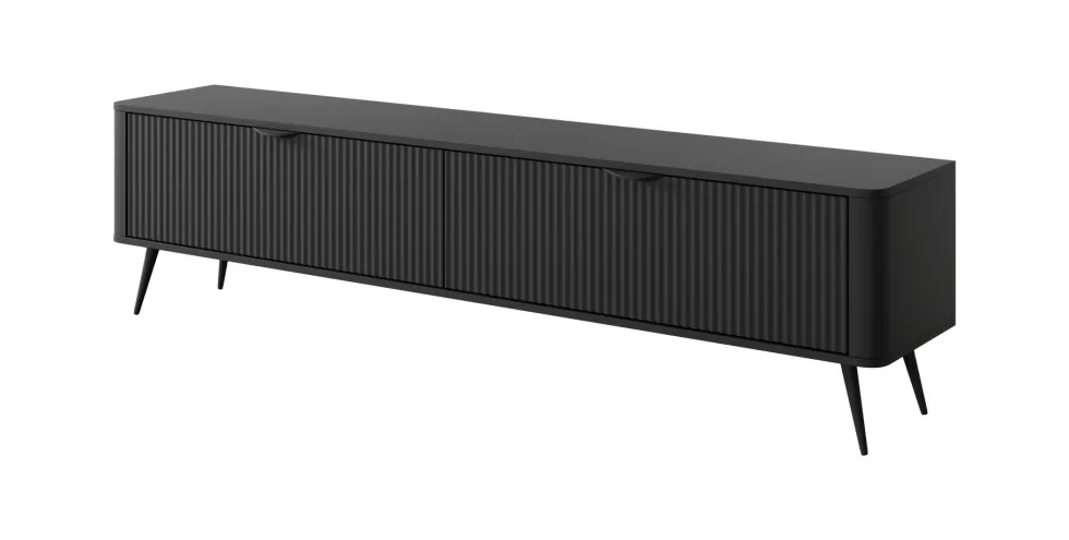 Mobile porta tv moderno 200X51cm nero PTVLK10