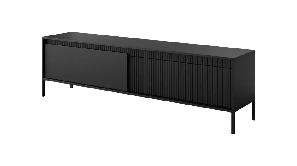 Mobile porta tv moderno 187x53cm nero PTVLK25