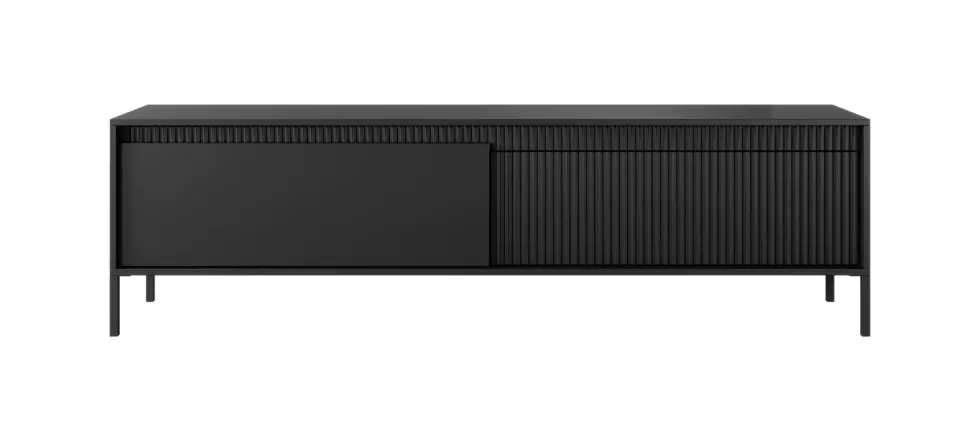 Mobile porta tv moderno 187x53cm nero PTVLK25