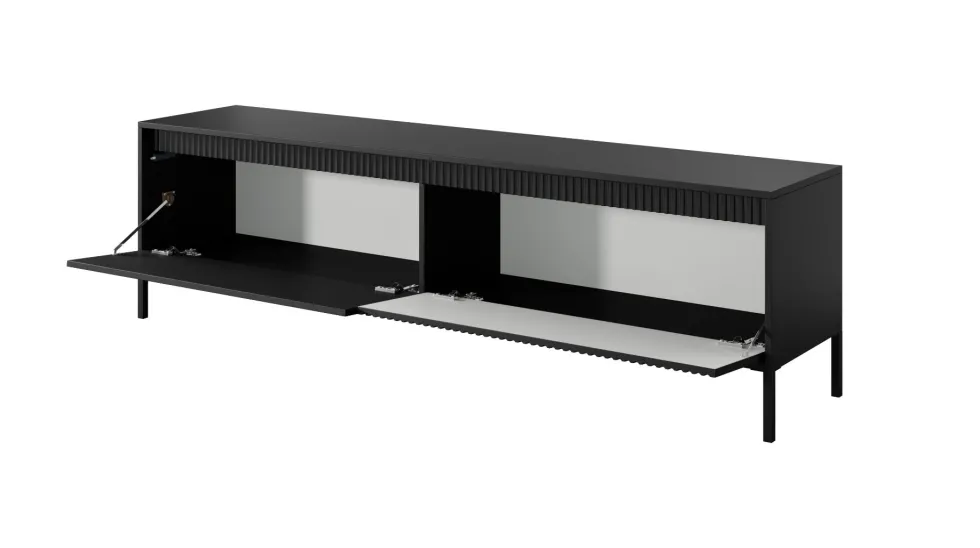 Mobile porta tv moderno 187x53cm nero PTVLK25