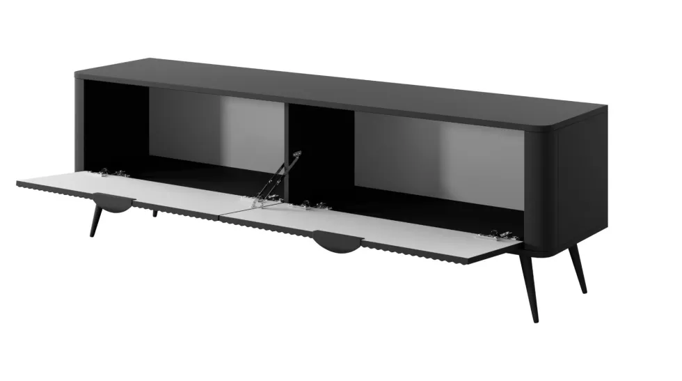 Mobile porta tv moderno 163X51cm nero PTVLK11