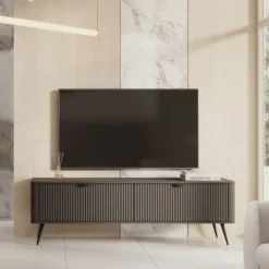 Mobile porta tv moderno 163X51cm nero PTVLK11