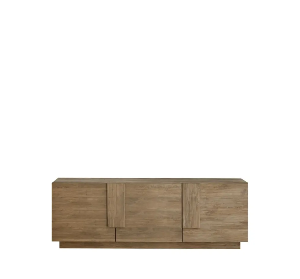 Mobile porta TV 181x63 moderno con tre ante battenti rovere PTL11