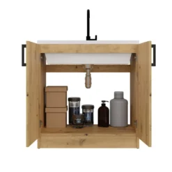 Mobiletto cucina salvaspazio 80x82 cm rovere MCT1