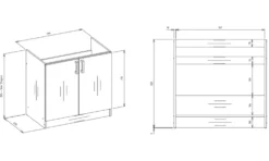 Mobiletto cucina salvaspazio 80x82 cm rovere MCT1