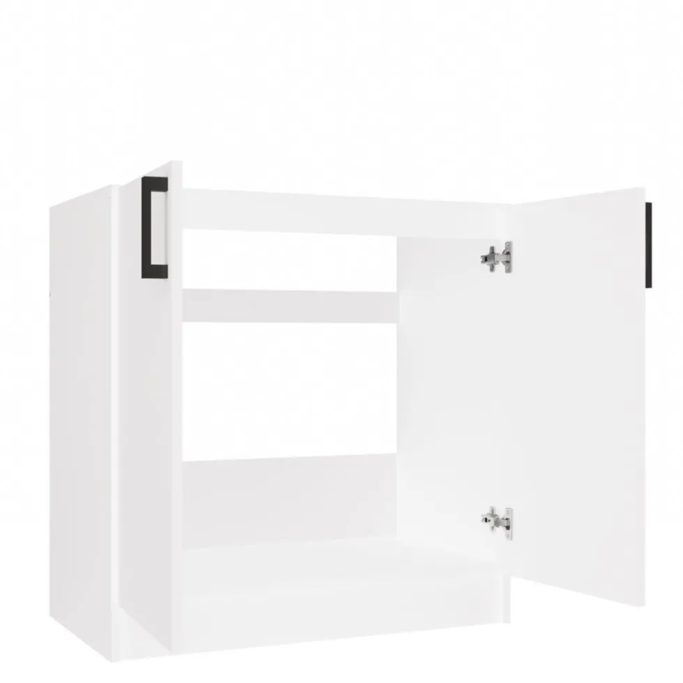 Mobiletto cucina salvaspazio 80x82 cm bianco opaco MCT1