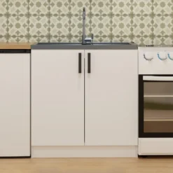Mobiletto cucina salvaspazio 80x82 cm bianco opaco MCT1