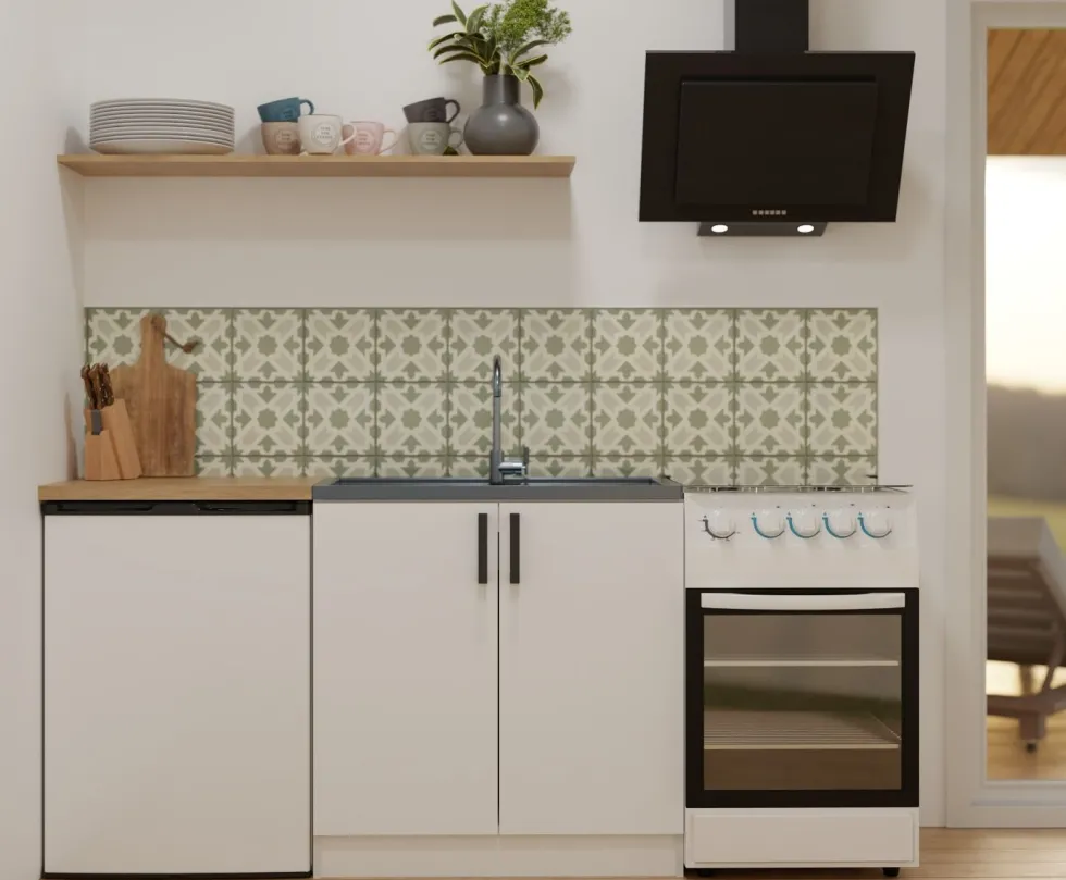 Mobiletto cucina salvaspazio 80x82 cm bianco opaco MCT1