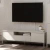 Mobile tv minimal 164 cm con ante e cassetto cashmere PTVT4