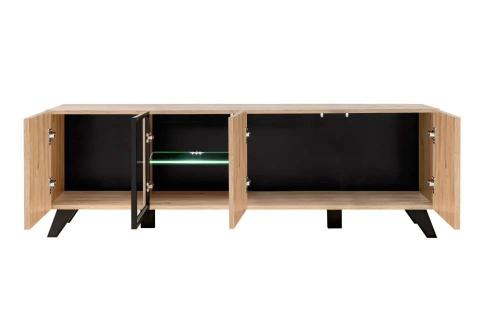 Mobile TV moderno con stampa a strisce 160x52 PTVP16
