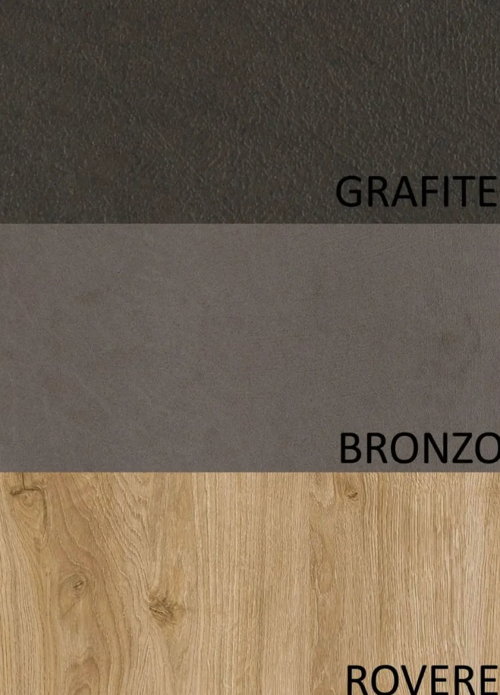 Parete attrezzata angolare 276x200 cm bronzo, rovere e grafite PAL52