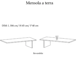 Parete attrezzata componibile 280x180 cm argilla, grafite e noce PAL42