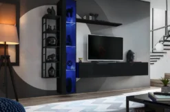 Parete attrezzata con led moderna PAP79